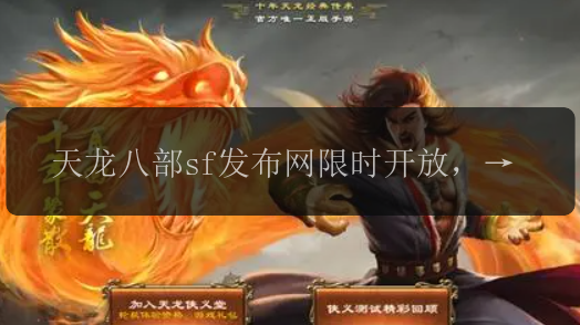 天龙八部sf发布网限时开放，新区冲级指南！